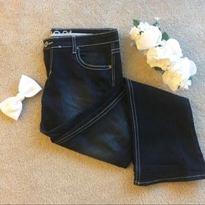 Bootleg Dark Blue Jeans Size 7/8S